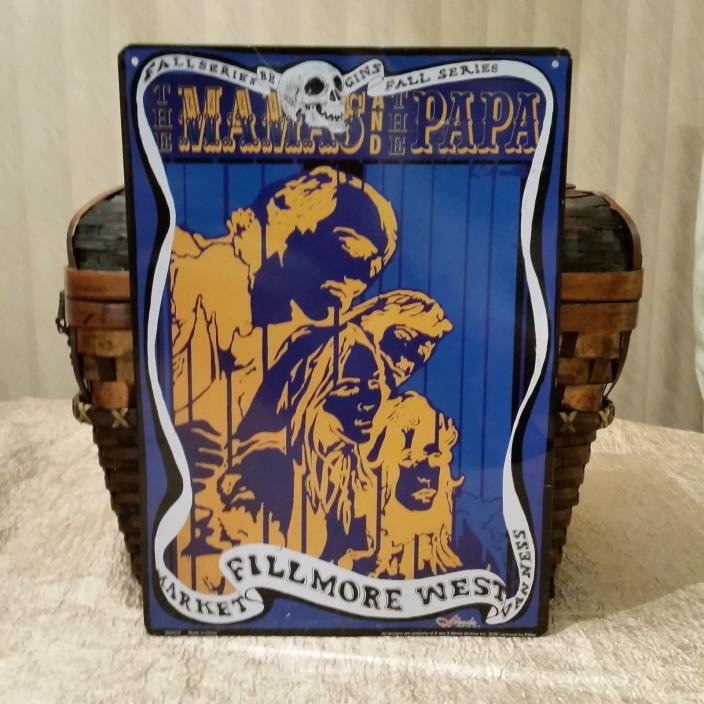 The Mamas and the Papas Fillmore West Concert Poster Metal Sign