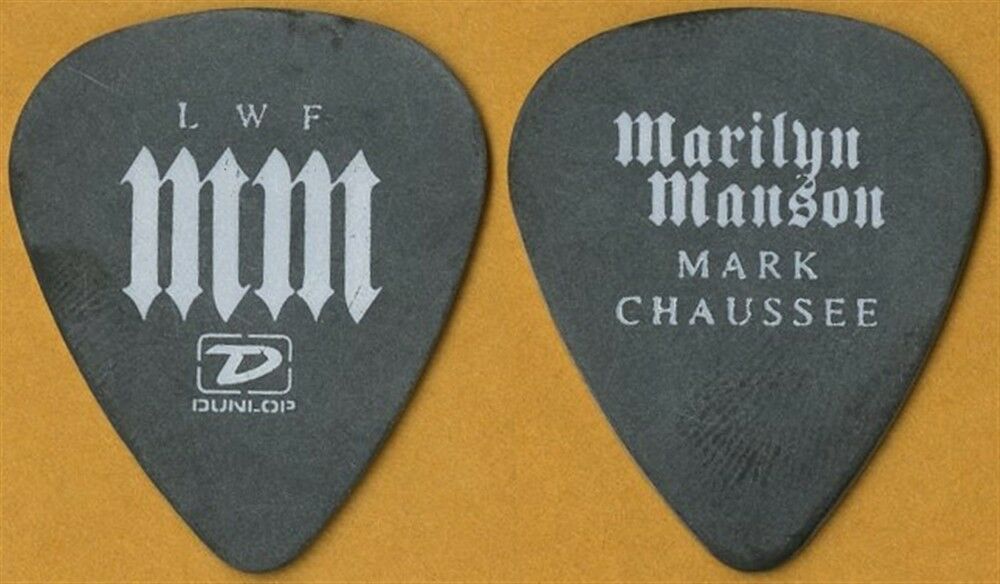 Marilyn Manson Mark Chaussee authentic 2004 tour LWF Lest We Forget Guitar Pick