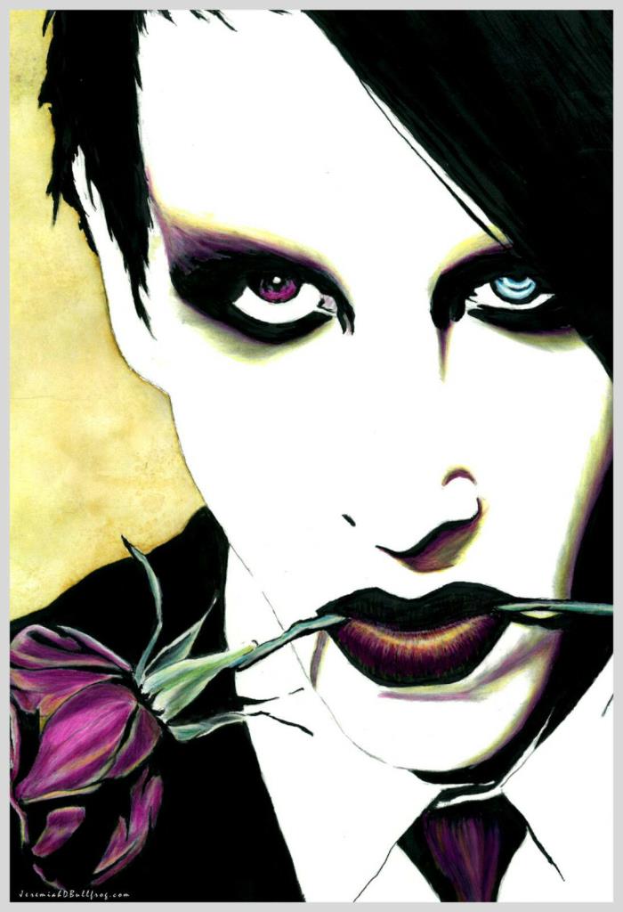 Marilyn Manson - 13x19 Metal Art Poster / Print - Antichrist Superstar Alt Metal