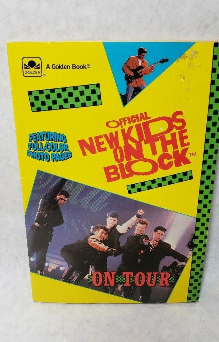 Official New Kids On The Block On Tour Book 1990 A Golden Book Justine Korman