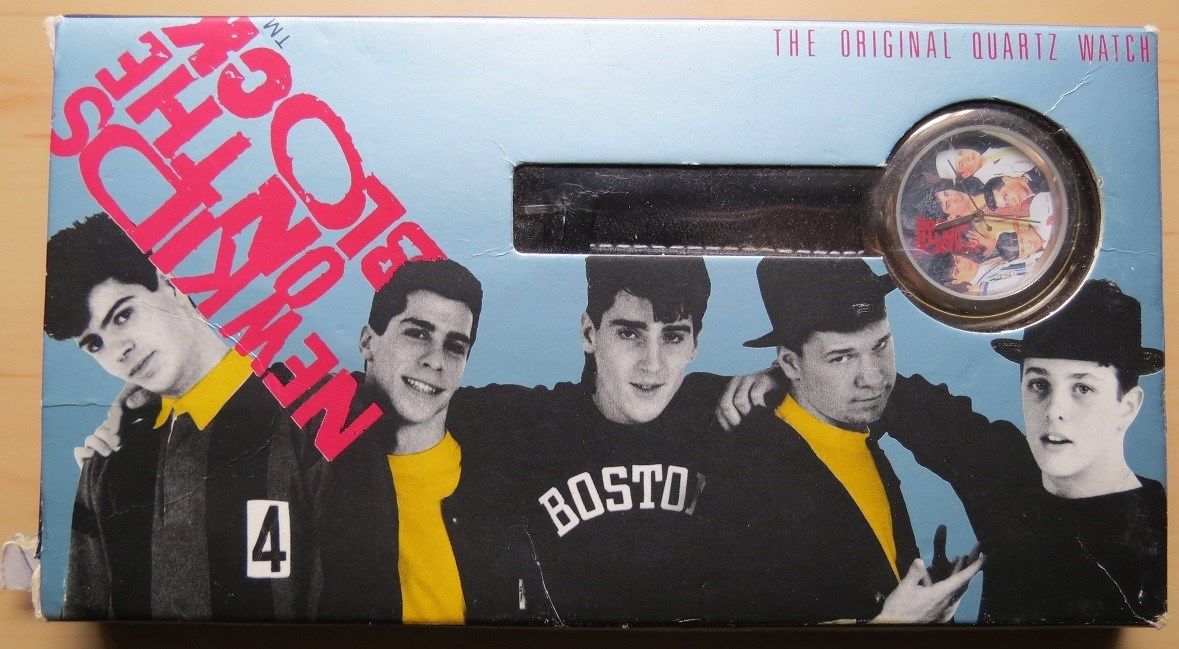 RARE NEW Vintage 1990 Licensed NEW KIDS ON THE BLOCK Quartz WATCH FREE SHIPPING!