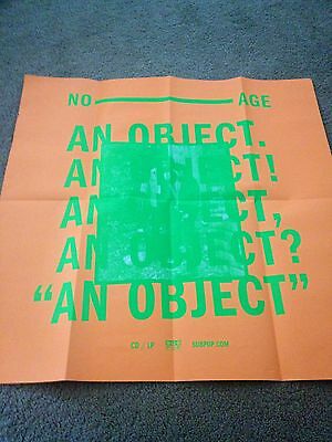 No Age POSTER for An Object CD - Sub Pop Records