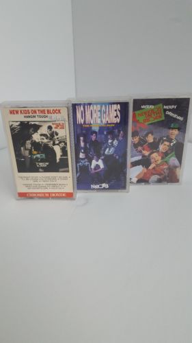 NEW KIDS ON THE BLOCK LOT OF 3 ORIGINAL NKOTB CASSETTE TAPES