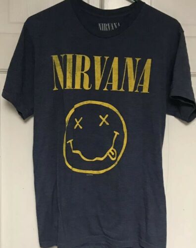 Nirvana Logo T-Shirt, Adult M, Blue