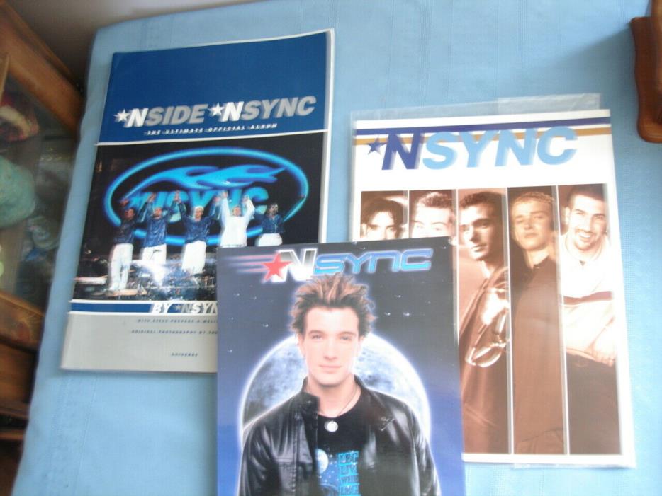 1999 NSIDE NSYNC CONCERT Photo Album Souvenir Book Justin Timberlake Guide lot
