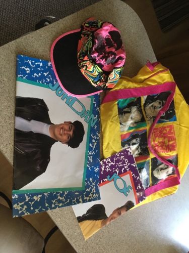 Vtg 1990 Big Step Productions New Kids on the Block Duffle Bag/ Hat/ 2 Posters