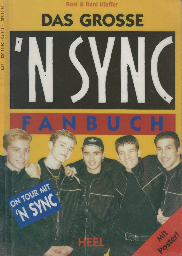**RARE** NSync Fanbuch 1997 GERMAN Paperback Book Justin Timberlake JC Chasez