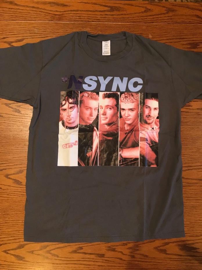 Vintage Japanese Screenprint NSYNC Shirt Justin Timberlake fits Sz Med Boy Band