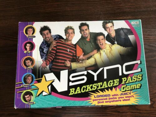 NSYNC Backstage Pass Board Game 2000 Timberlake 90s Boy Band