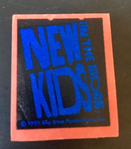 Vintage New Kids On The Block Pencil Eraser 1980’s