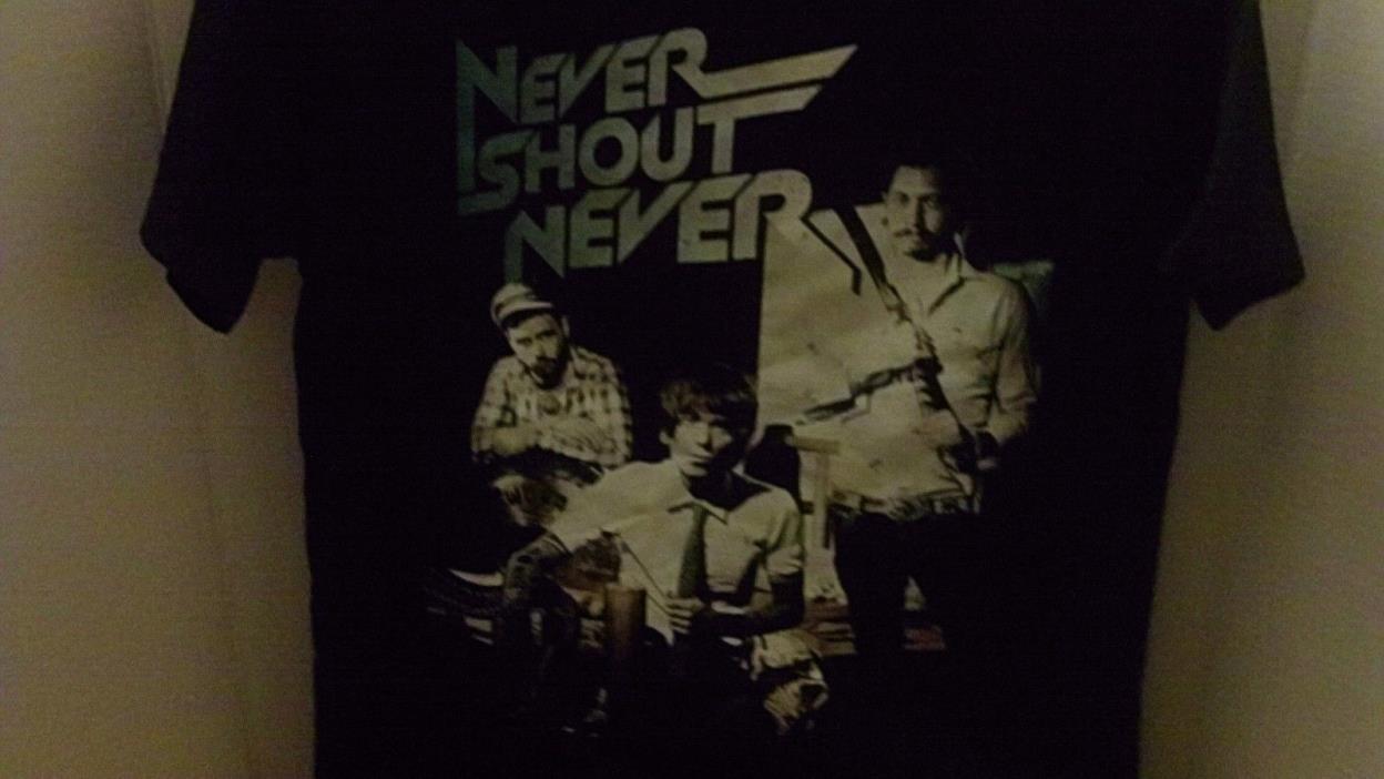 Never Shout Never Concert Tour T Shirts Adult XS Extra Small NEW Rock n Roll