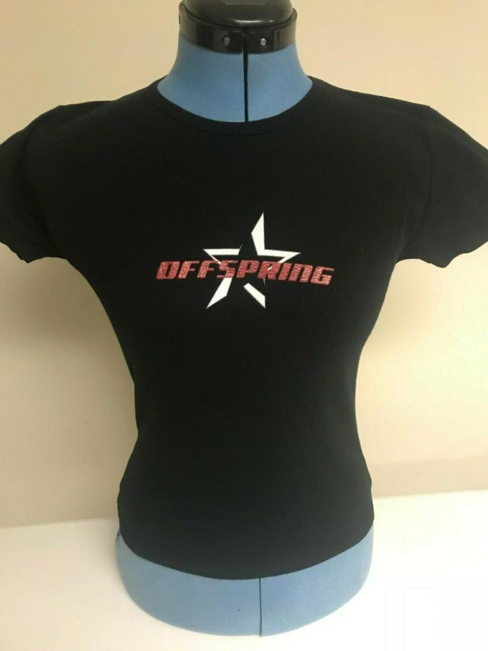 The Offspring New Women's Medium 2003 Splinter Star Logo Babydoll Shirt REAL