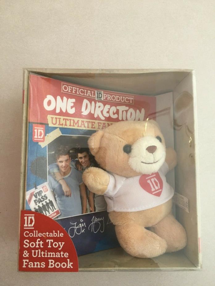 1d One Direction Book With Plush Bear Toy Gift Box Ultimate fan Music Boy Band