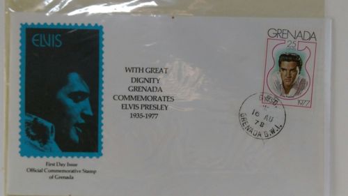1978 Elvis Stamps First Day Issue Official Commemorative Stamp of Grenada