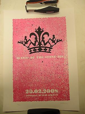 Queens of the stone age QOTSA 20.02.2008 signed Strawberry concert poster