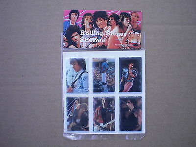 The Rolling Stones soft plastic STICKERS dated 1983