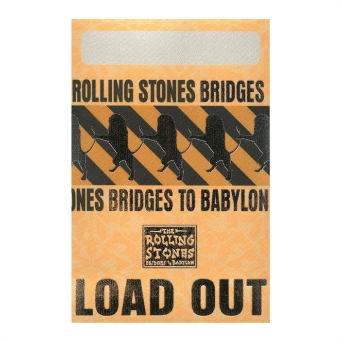 Rolling Stones authentic Load Out 1997 Bridges to Babylon tour Backstage Pass