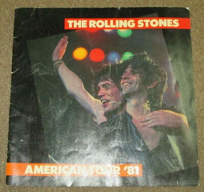 THE ROLLING STONES 1981 American Tour book, G+