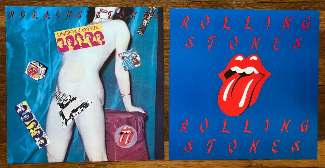 Rolling Stones Under Cover of the Night RARE original promo 12x12 poster flats