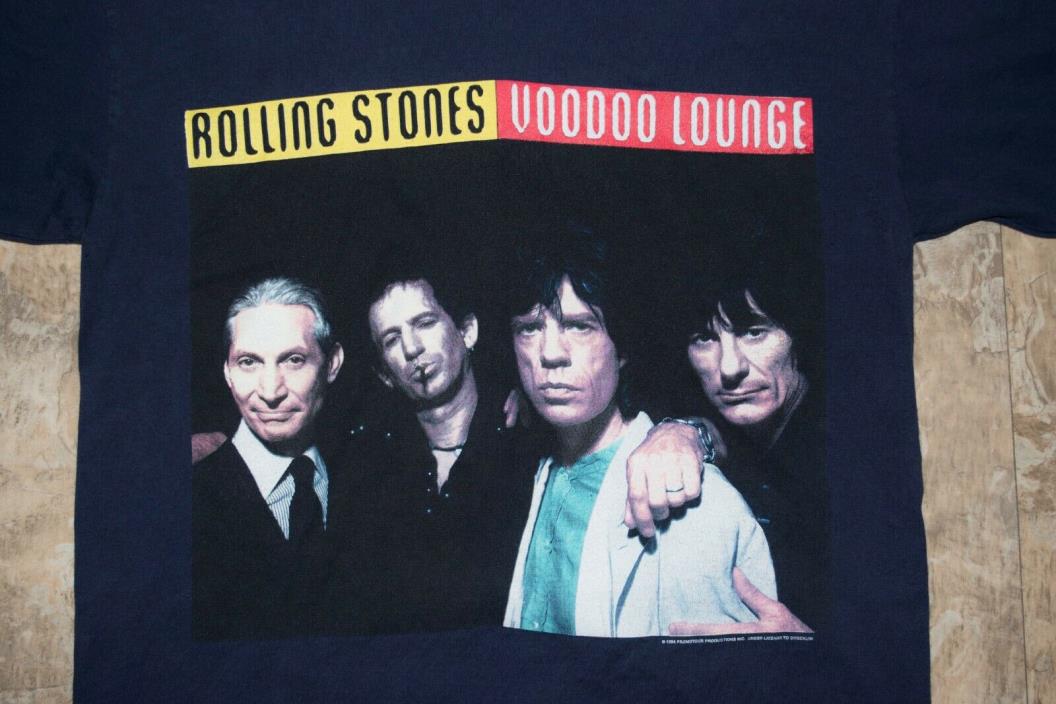 Rolling Stones T-Shirt Voodoo Lounge Concert 1994 1995 Tour Vintage Collectors