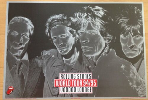 Rolling Stones Voodoo Lounge World Tour 94'/95' Poster 23.5 x 32.5