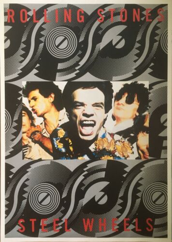 Rolling Stones Steel Wheels Album Original Promo Poster 24 X 34