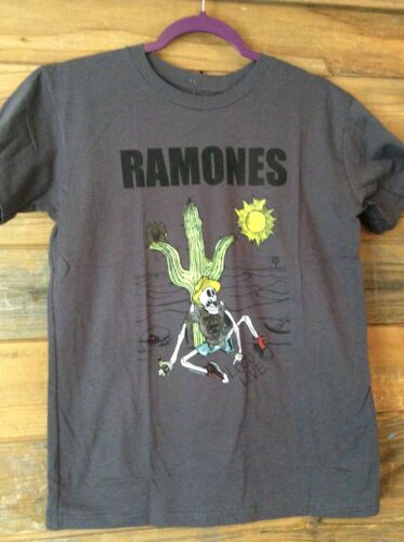 Ramones Loco Live T-shirt official Ramones 1234 charcoal grey  New Adult Medium