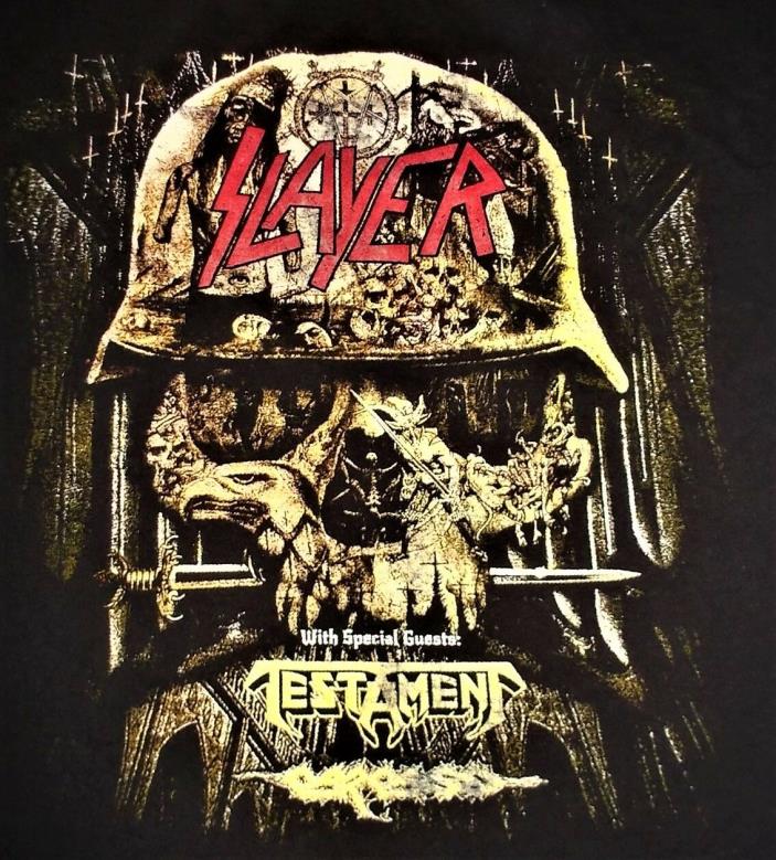 2016 SLAYER CONCERT TEE SHIRT (HANES 2XL BEEFY T)