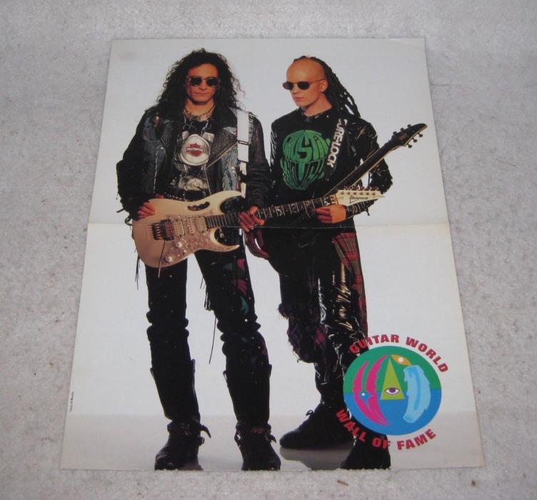 Steve Vai Guitar World Magazine Centerfold Poster 15 x 11”