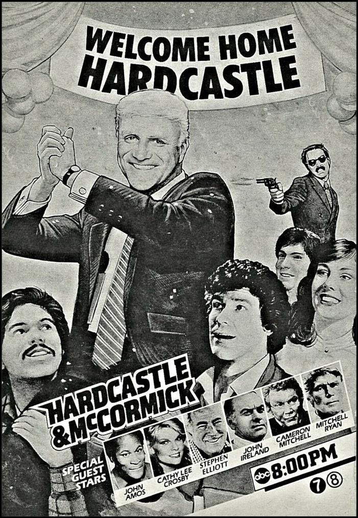 1984 tv ad HARDCASTLE & McCORMICK w/ Cathy Lee Crosby~WELCOME HOME Promo