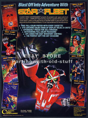 Star Fleet Orig. 1988 Trade Print AD Promo,TV Series, StarFleet X-Bomber, Anime