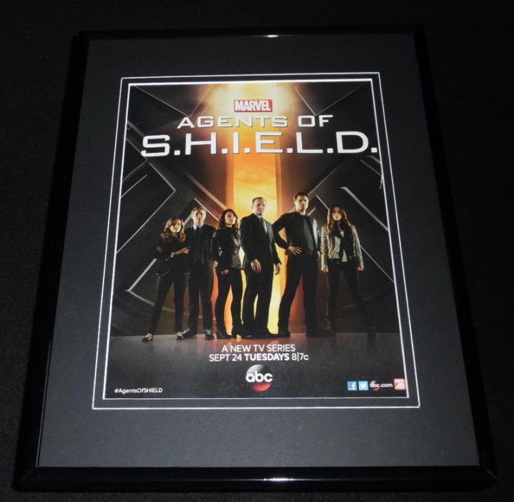 Agents of SHIELD 2013 Premiere 11x14 Framed ORIGINAL Advertisement ABC