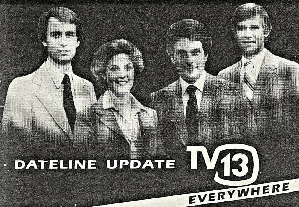 1980 WLOS Tv NEWS Ad Dateline Update ch 13 Asheville North Carolina