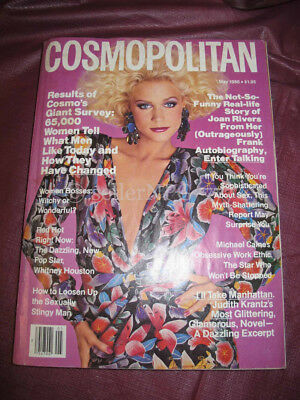 Cosmo Cosmopolitan Magazine 1986 Joan Rivers Michael Caine Vintage Cigarette Ad