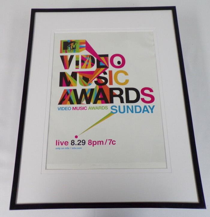 2004 MTV VMA Awards Framed 11x14 ORIGINAL Advertisement
