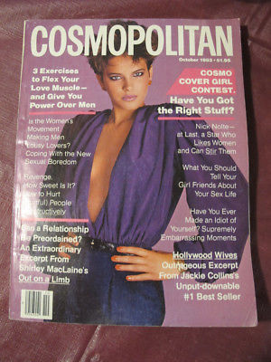 Cosmo Cosmopolitan Magazine October 1983 Nick Nolte Jackie Collins Vintage Ads