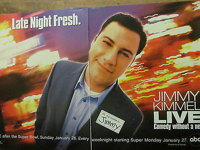 Jimmy Kimmel, Two Page Promotional Ad