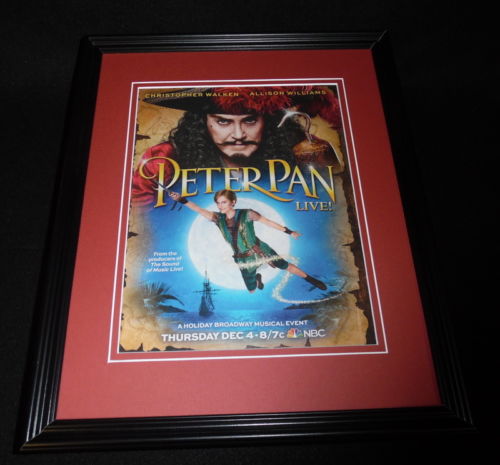 Peter Pan Live 2014 NBC Framed 11x14 ORIGINAL Advertisement Allison Williams