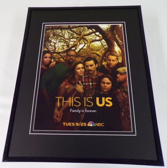 This is Us 2018 NBC 11x14 Framed ORIGINAL Advertisement Mandy Moore