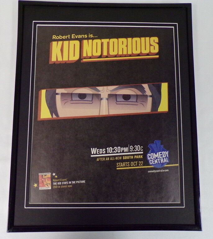 Kid Notorious 2003 Robert Evans Framed 11x14 ORIGINAL Vintage Advertisement