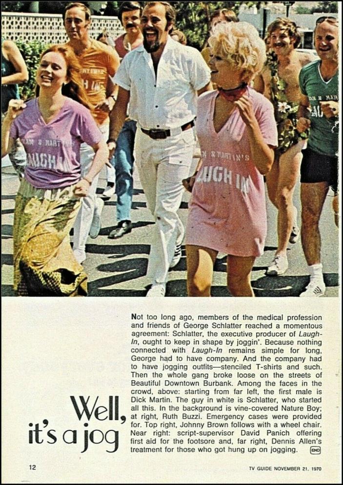 1970 Tv Article ROWAN & MARTIN'S LAUGH IN~It's A Jog~2 Pages