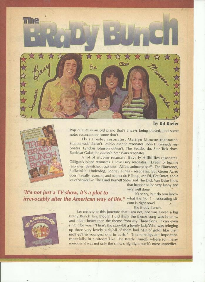 BRADY BUNCH MAGAZINE CLIPPINGS