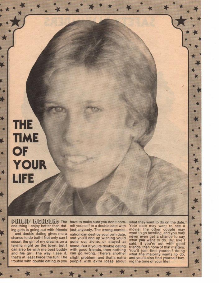 Philip McKeon 1 Page Magazine Picture Clipping