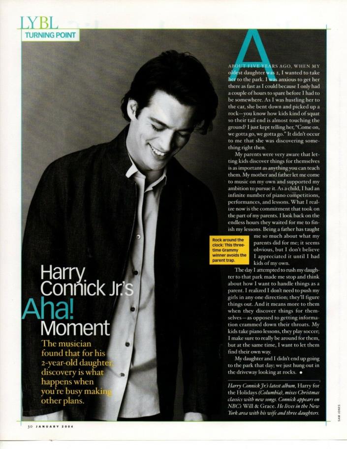 Harry Connick Jr 1 Page 2004 Magazine Article Picture Clipping