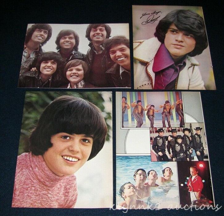 Donny Osmond Brothers clippings - Vintage Pinups 1970's Lot 70.830