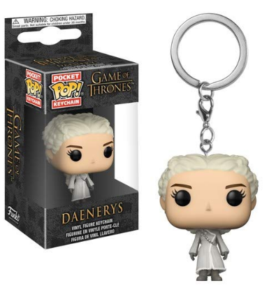 Funko Pop vinyl Keychain key Game of Thrones season dvd Daenerys costume shirt