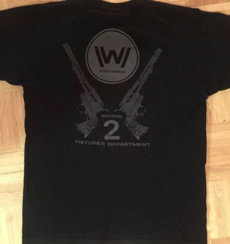 Westworld Season 2 Cast Crew Fixtures Dept T-Shirt Medium M Small S HBO Rare