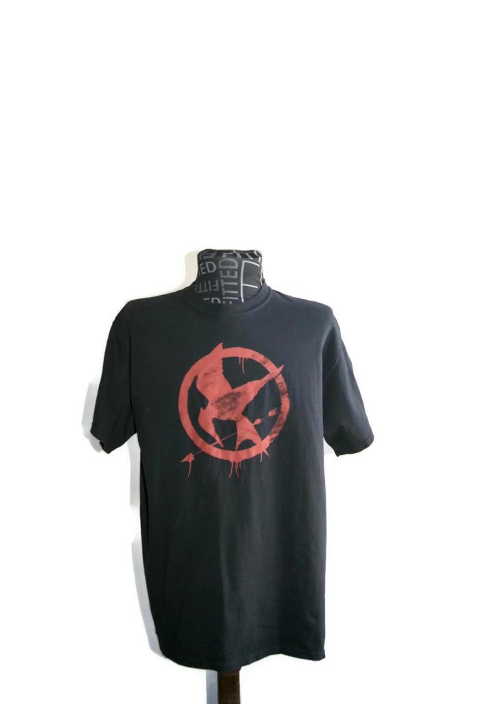 Hunger Games Mocking Jay Part 2 L Graphic Tee Shirt Movie Promo Top Black