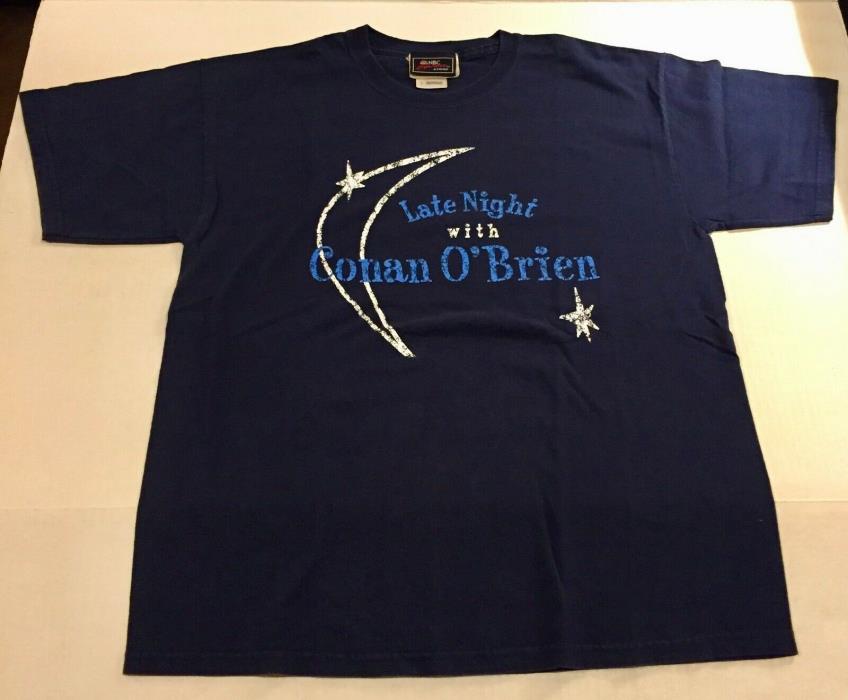 Late Night with Conan O'Brien - NBC Store - T Shirt (L) Large - 100% Pure Cotton