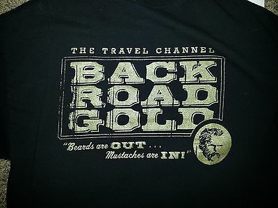 BACKROAD GOLD THE TRAVEL CHANNEL SHIRT SZ LARGE-RARE!! COOLER'N DANG-IT